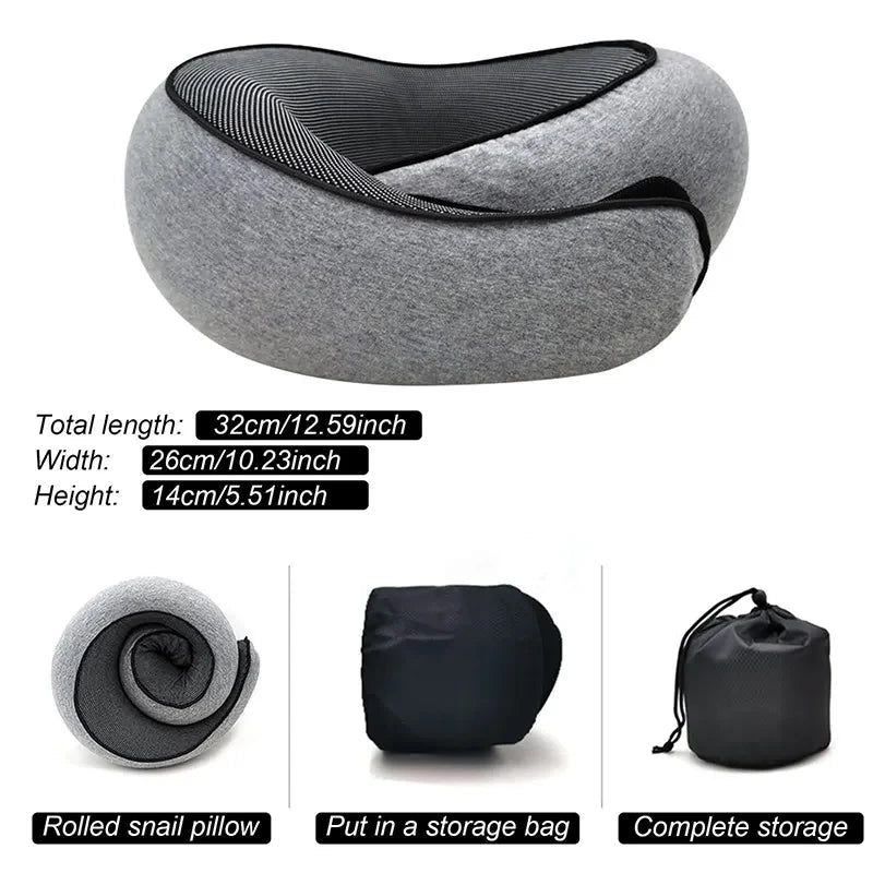 Snail Memory Foam Travel Pillow